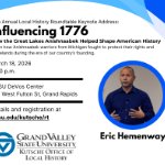 17th RT Keynote Address - Influencing 1776: How the Great Lakes Anishnaabek Helped Shape American History on March 18, 2026